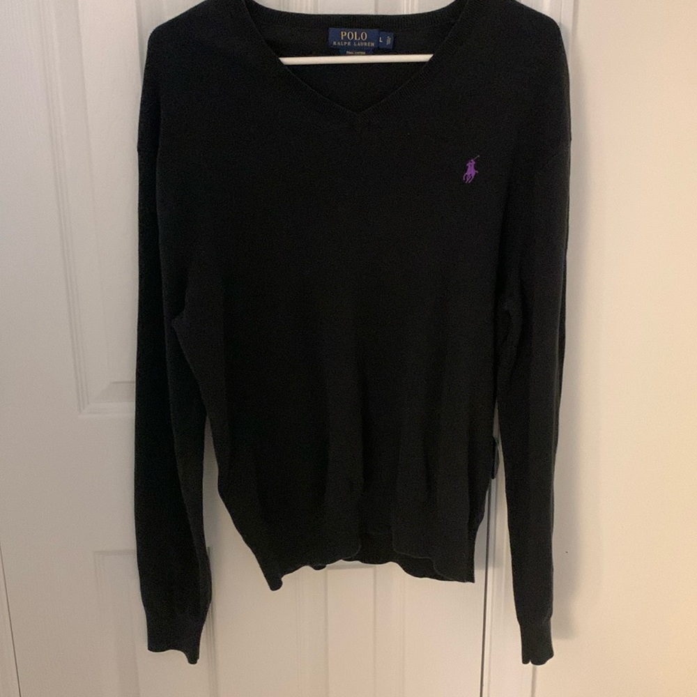 Polo Men’s Large Crew Neck Sweater Black